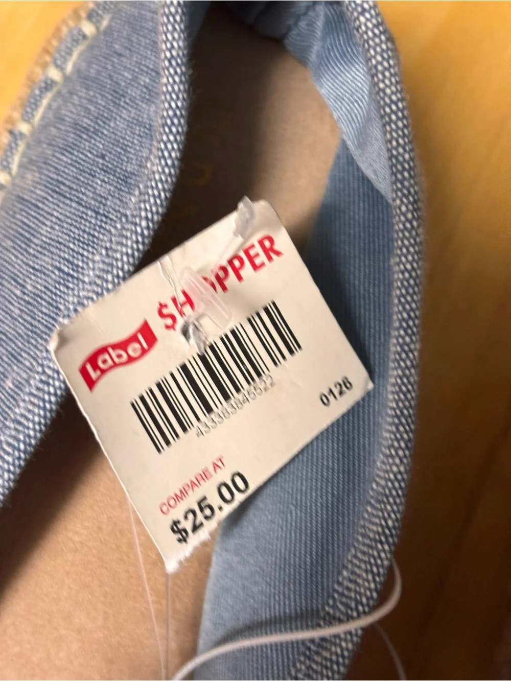 Old Navy Denim-Style Espadrille Slip-Ons in Light Blue